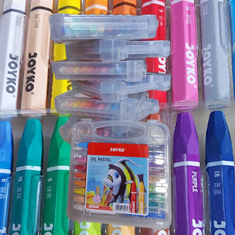 Crayon Joyko Oil Pastel 18 Warna Ori