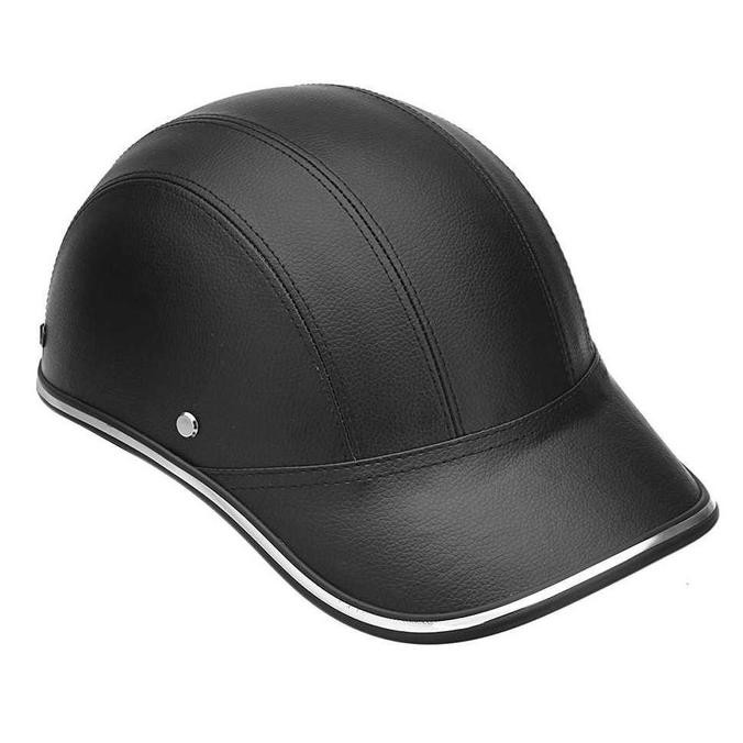 Autoleader Helm Catok Sepeda Motor Model Baseball Cap - 1074 Hitam