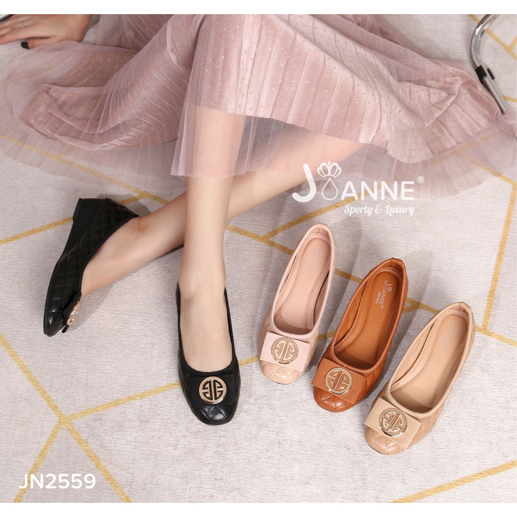 JOANNE Sepatu Wanita Wedges Shoes  #JN2559 ORIGINAL