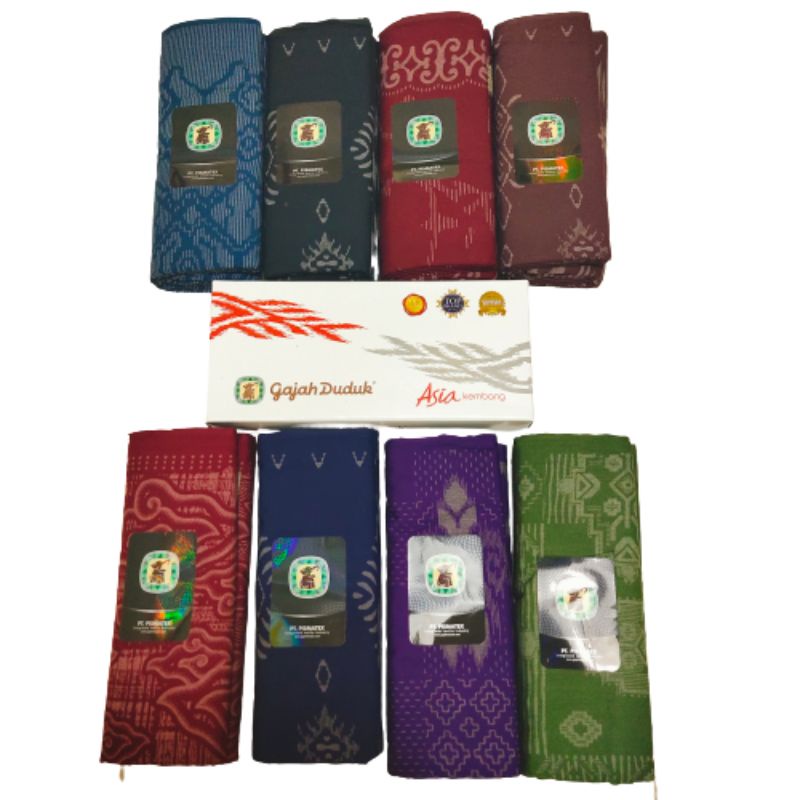 Sarung Gajah Duduk Asia kembang motif bali