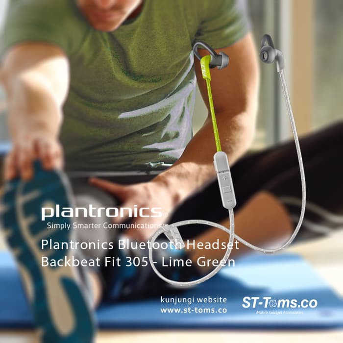 Plantronics Bluetooth Headset Backbeat Fit 305 - Lime Green