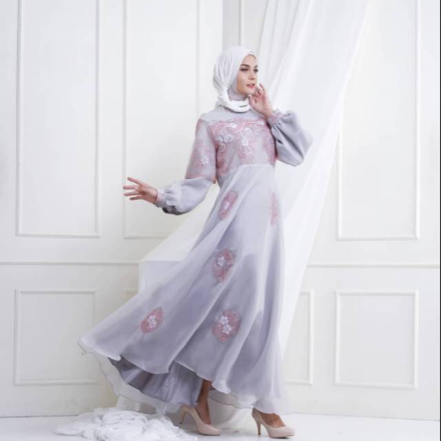 { REALPICT }Long dress/Gaun pesta/dress mewah/dress kondangan/Outfit kondangan/ Gaun kondangan