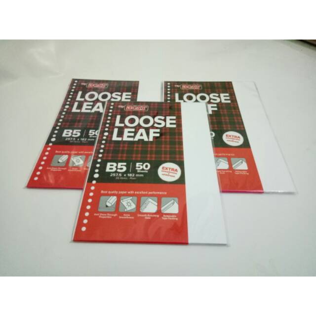 

Loose Leaf Isi Binder B5 Isi 50 Polos