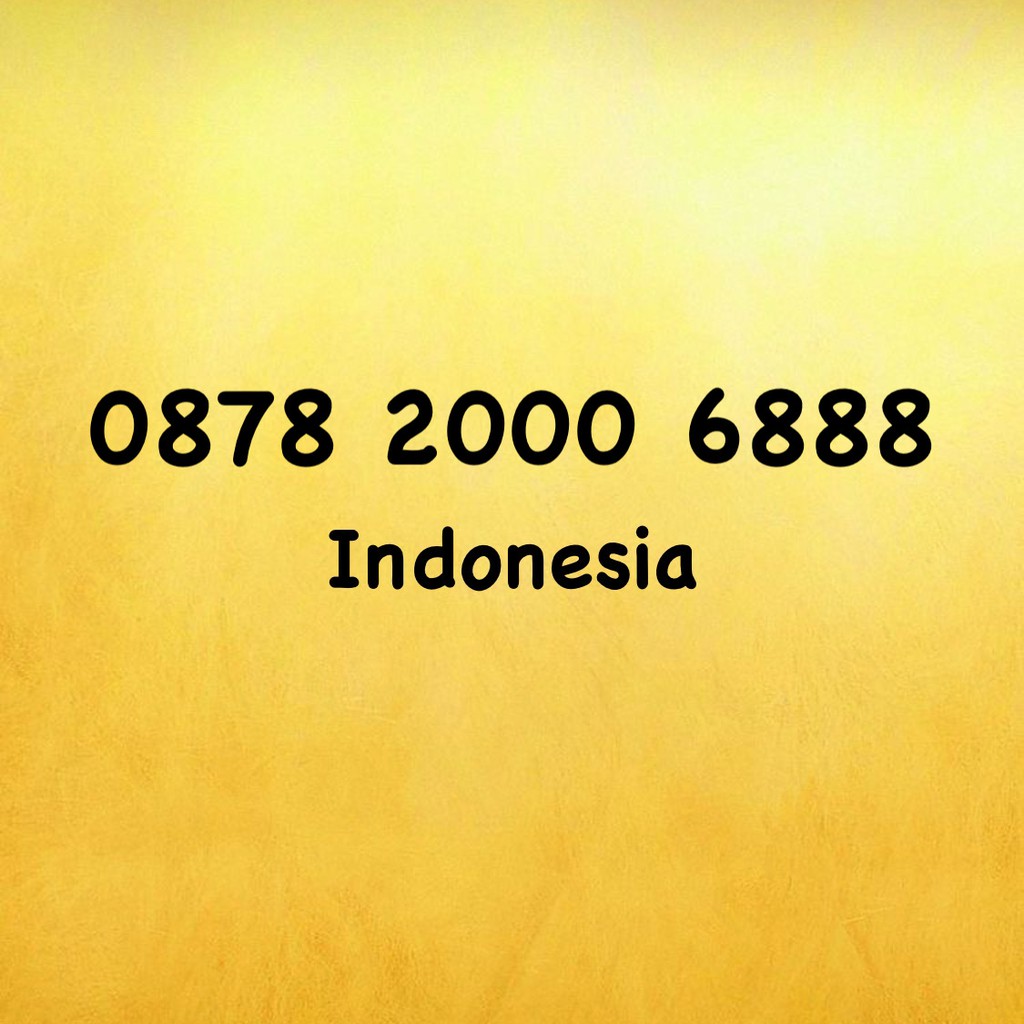 Nomor Cantik XL Bebas Double AAA - 888 - 000 - 0878 2000 6888
