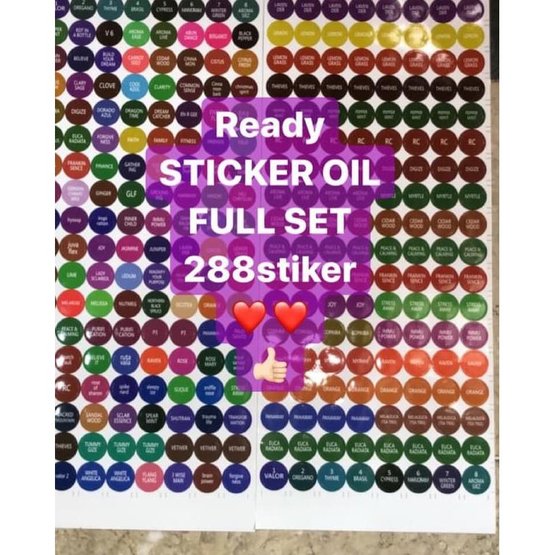 

0GJ～ stiker oil / label oil / sticker oil youngliving. ⌒ ✤ ✈.