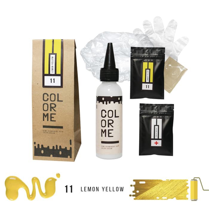 COLOR ME LEMON YELLOW hair color cream