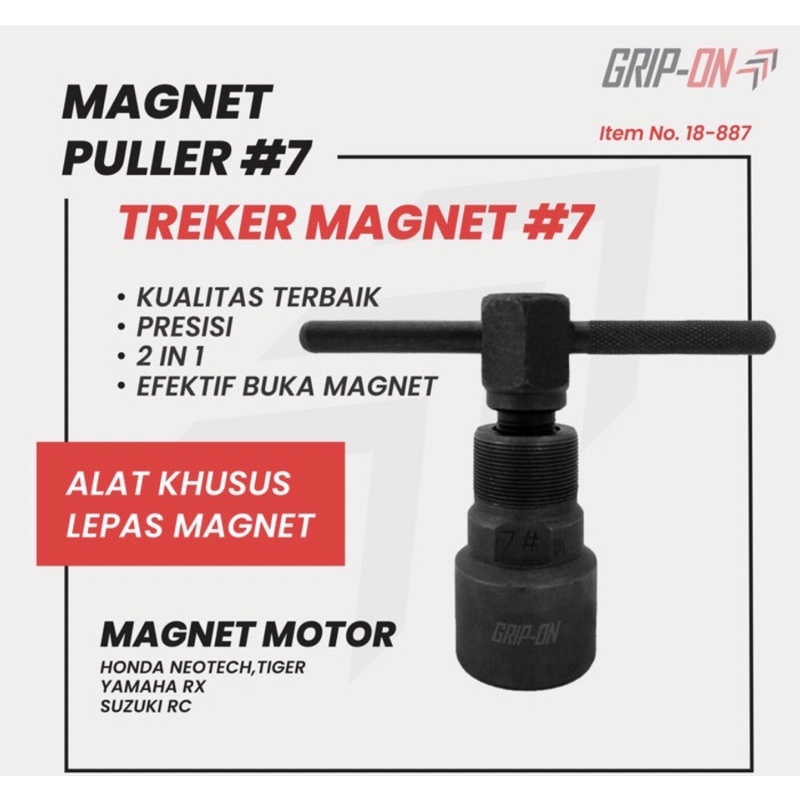 GRIP ON MAGNET PULLER No 7 / TREKER MAGNET GRIP ON Neotech / PERKAKAS BENGKEL