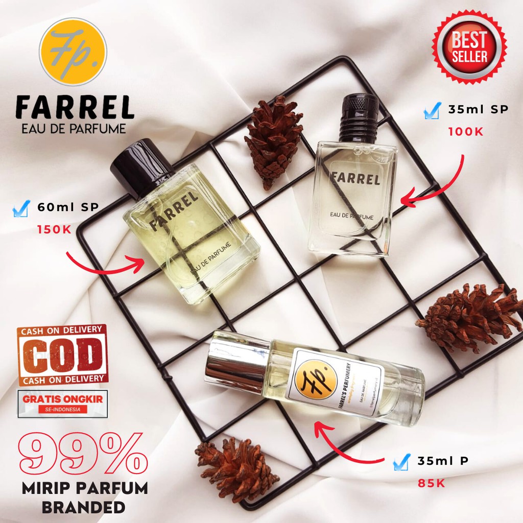 Farrel Parfum Pria Perfume Wangi Cowok Branded Gucci Guilty untuk Laki Laki EDP 35ML 60ML
