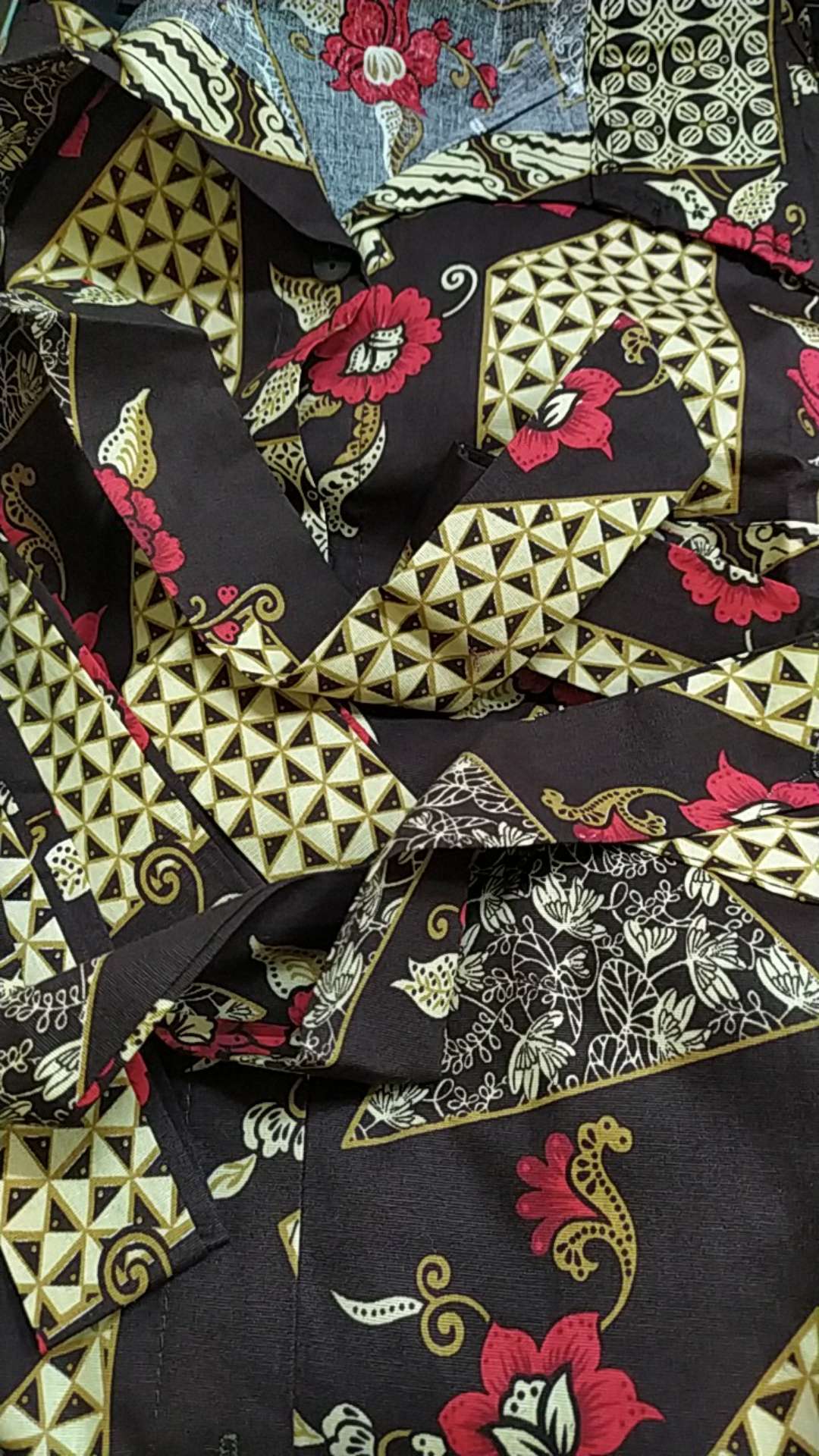 Bl - 03650 Tunik Oversize Wanita Lengan Panjang Batik