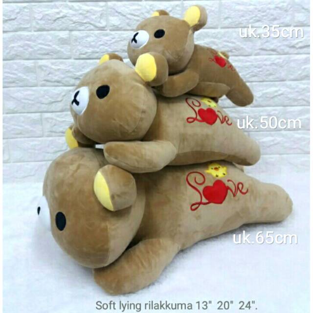 Boneka rilakuma ori 35cm 50cm 65cm boneka bear rilakuma karo ultah souvernir bantal kepala kantor