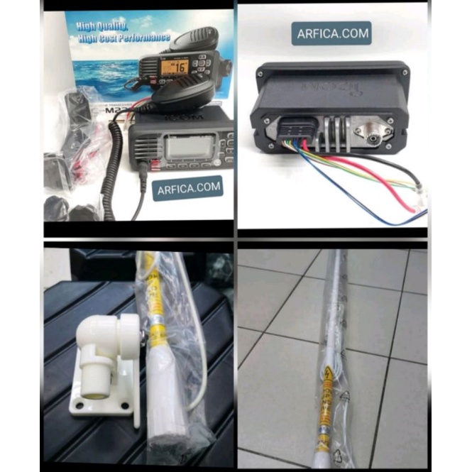 PAKET RIG MARINE ICOM IC-M220 VHF RADIO KAPAL RIG MARINE PLUS ANTENA SKY2 MARINE