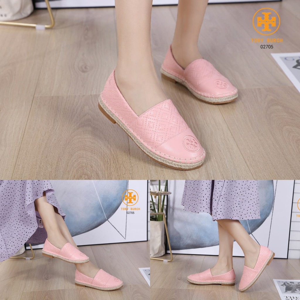 IMPORT TORY BURCH 02705BB Sepatu Flat Shoes Murah Wanita Cewek Batam Hitam Pink Coklat Tan