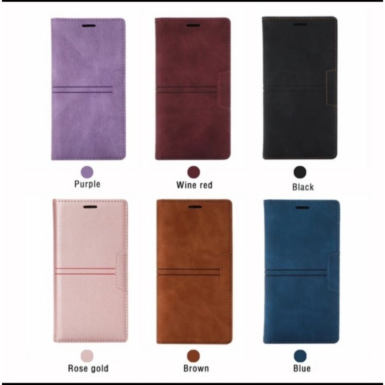 VIVO Y20SG / Vivo Y20s / Vivo Y20i Flip Case CJS013 Casing Kulit Lipat