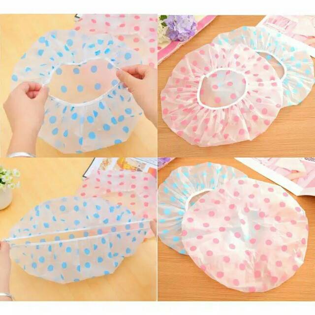 ST-404 Shower Cap Topi Penutup Rambut Mandi Masak Agar Tidak Basah