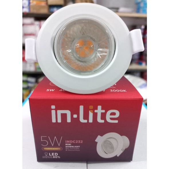 Lampu Spotlight LED 5 watt (Warm White) Inlite