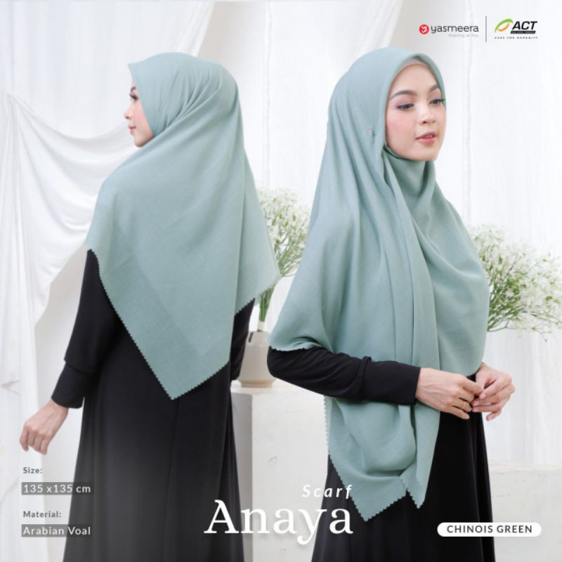 KHIMAR SEGI 4 ANAYA SCARF BY YASMEERA