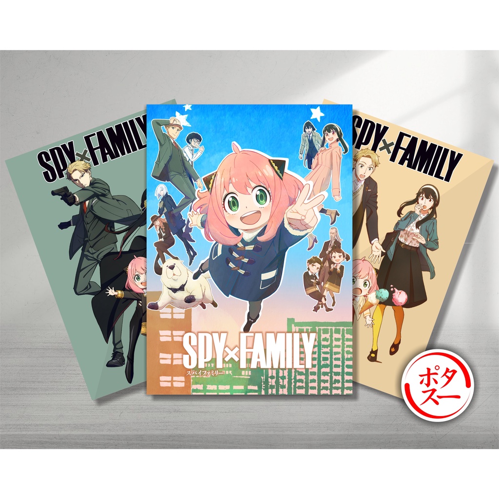 Koleksi Poster A4 Anime Spy X Family A  -  Anya Loid Yor Forger