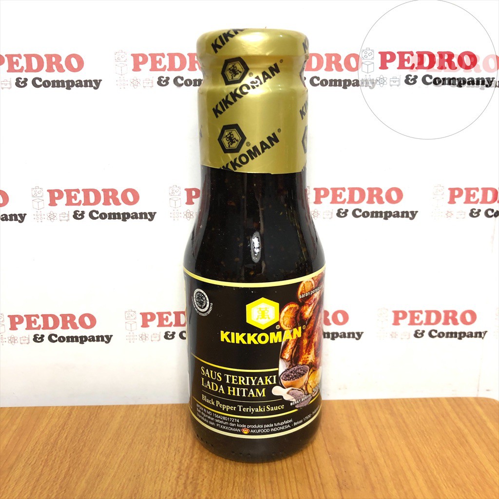 

Kikkoman - saus teriyaki lada hitam / black pepper teriyaki sauce 300 gram