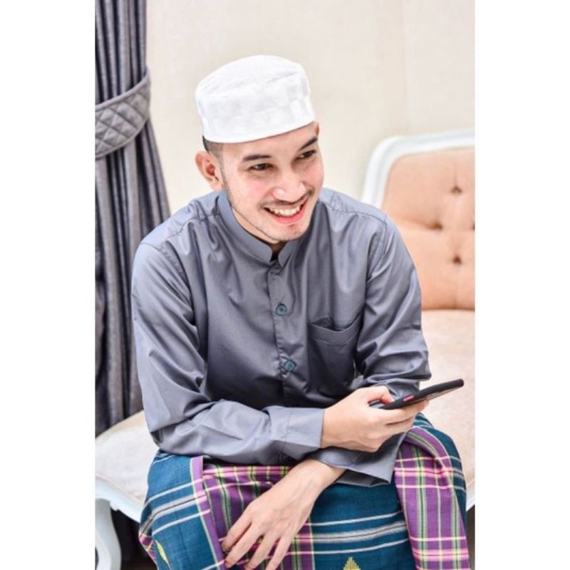 Koko Pria Semi Jas Eufrat |Baju Muslim Model Semi Jas