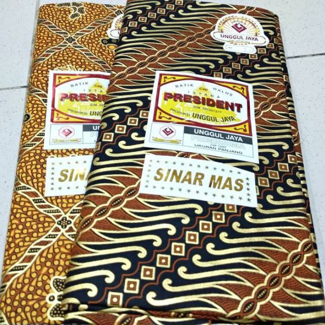 Kain Panjang Batik Prada Emas/Kain Panjang Batik/Kain Panjang Unggul Jaya