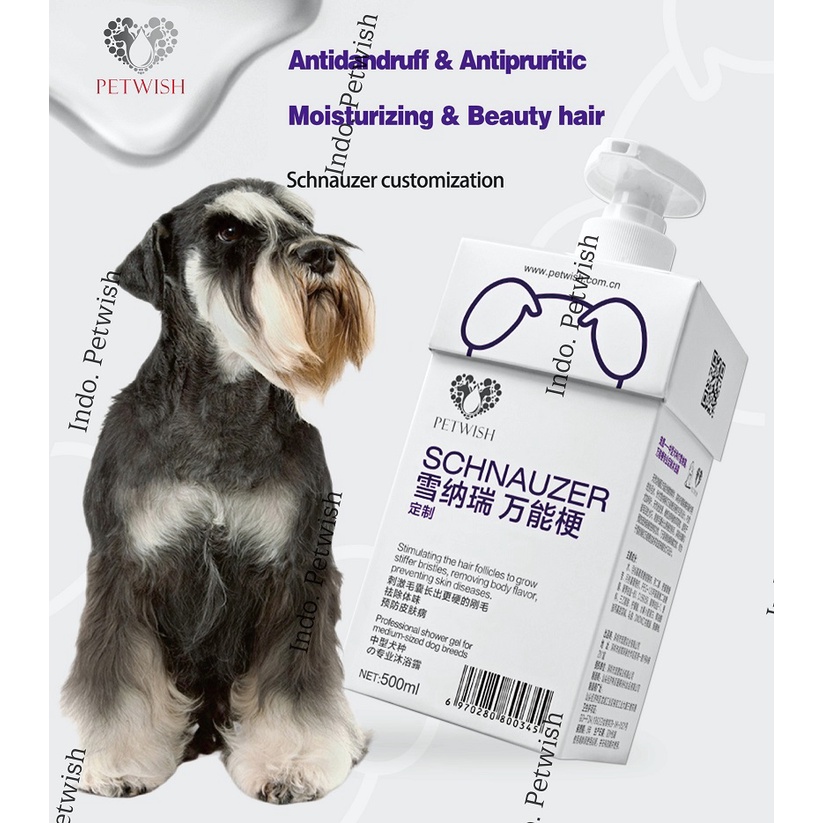 Petwish Shampoo Anjing 500ML - Schnauzer - Dog Shampoo