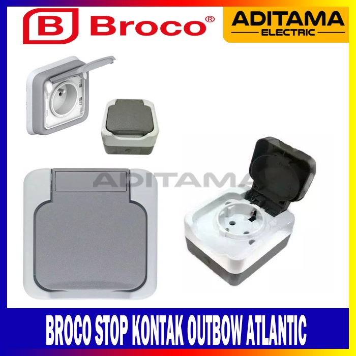 STOP KONTAK TUTUP WEATHERPROOF BROCO ATLANTIC/ BROCO STOP KONTAK ATLANTIC OUTBOW OUTDOOR