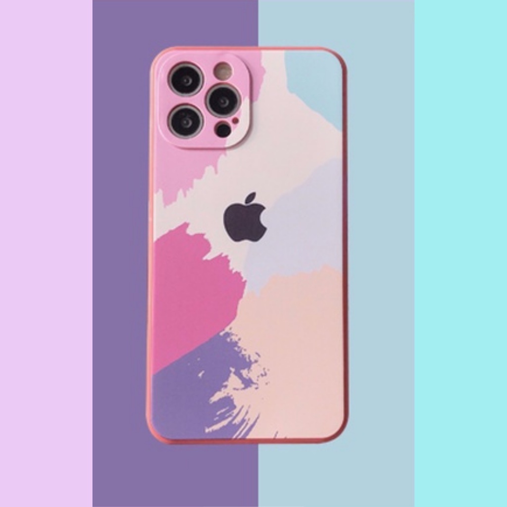 i.case_store ABSTRACK RED COLOR IPHONE CASE  IPHONE AESTHETIC TONE CASE CASING IPHONE 12 PRO MAX 11 PRO XS MAX XR 12 MINI 7+/8+ 7/8-RUBY