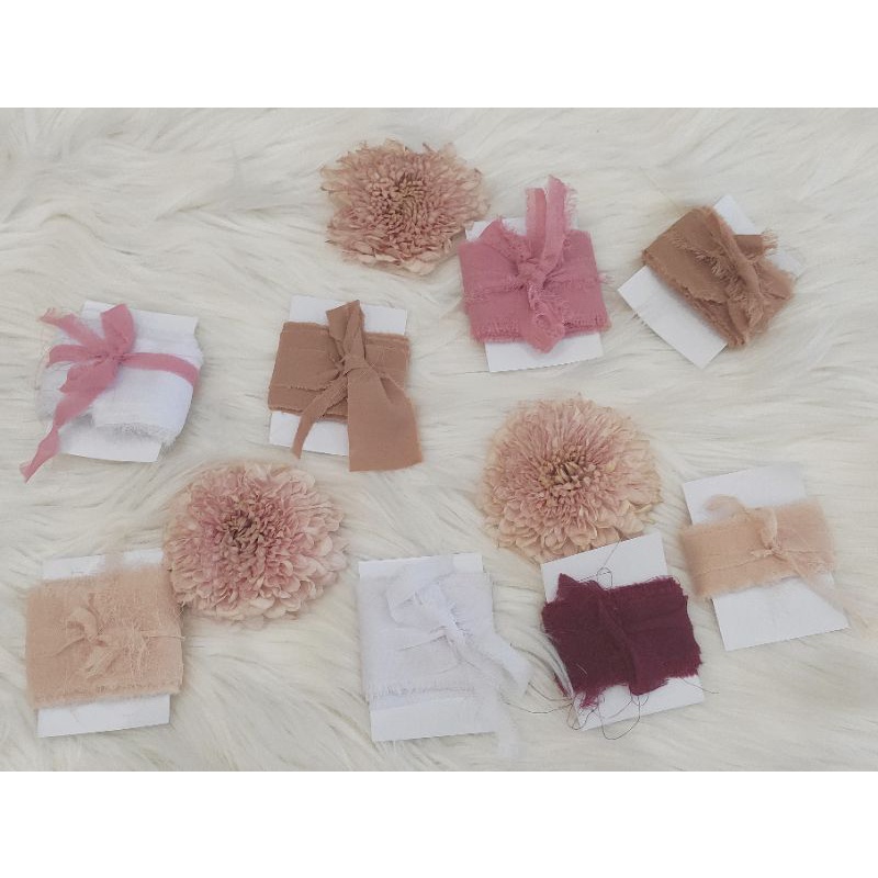 

LIMITED EDITION ‼️ Mini Wedding Ribbon Chiffon Premium Fabric