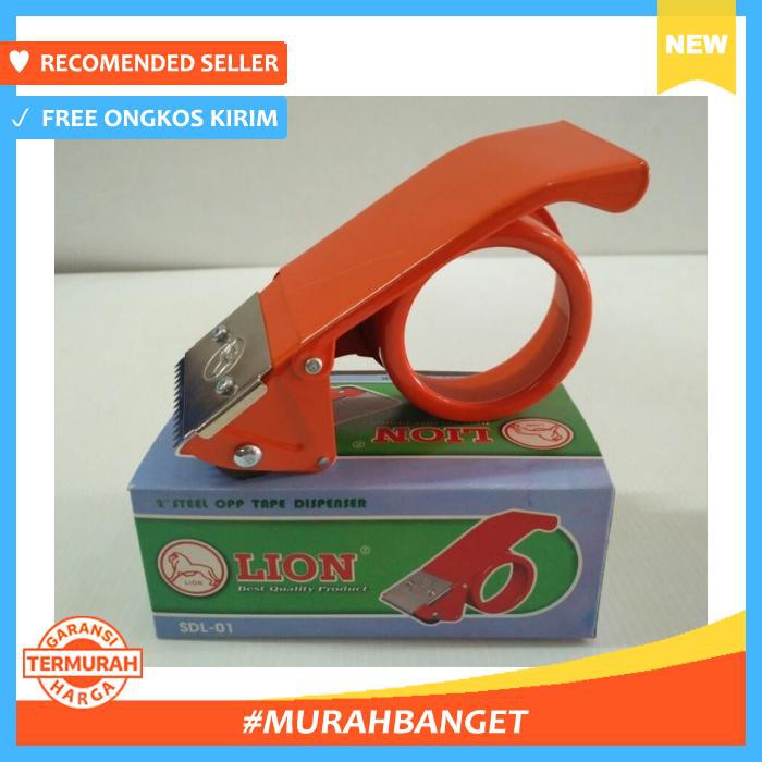 

Selotip & Double Tape - Lion Tape Dispenser 2 Inch Sdl 01 | Pemotong Lakban 2 Inch