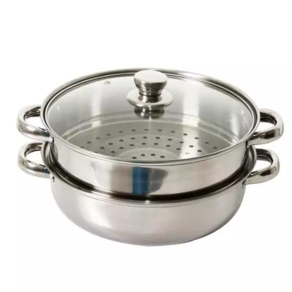 Dandang Steamer Panci Kukus Stainless 28-Steamer Pan