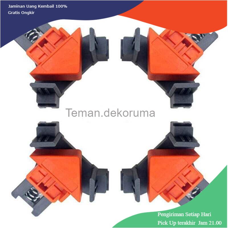 TD - PKK VAHIGCY Corner Clamp Clip Penjepit Sudut Kayu 90 Derajat 4PCS - AT8809