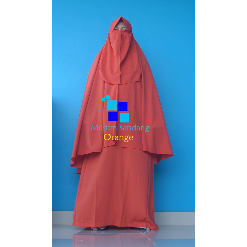 Gamis syar'i Ayuk Polos / Orange
