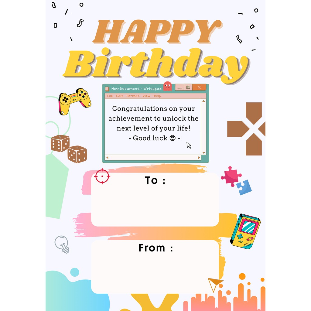 

Hang tag Ulang Tahun | Birthday Gift Card | Gift Card Ulang Tahun | Kartu Ultah | Kartu Ucapan Ultah