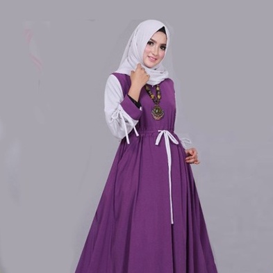 Maxi RENATA Gamis Syari Tanpa Hijab-UNGGU