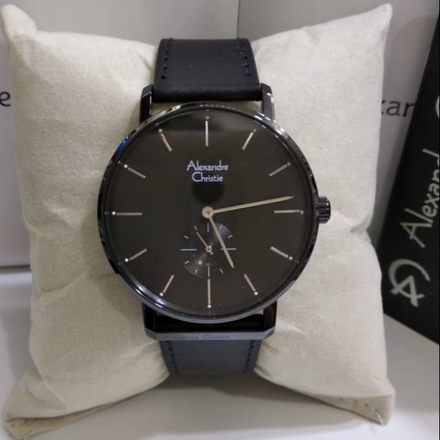 jam tangan pria Alexandre Christie AC 8572 black