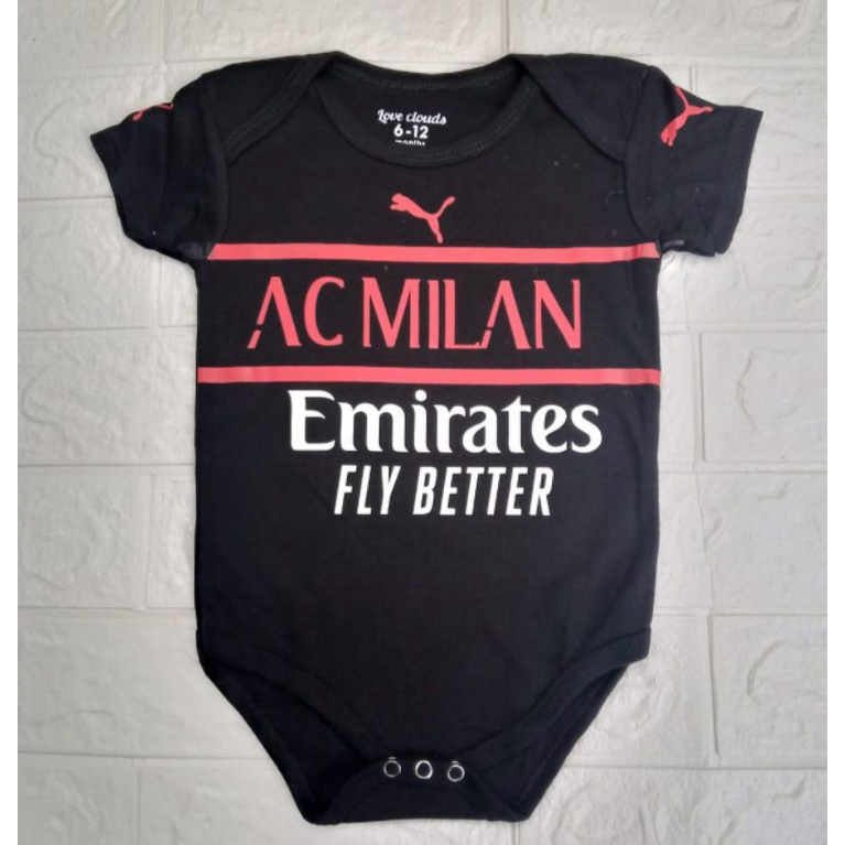 Jumper Bayi romper bola Ac Milan 3rd 2021/2022