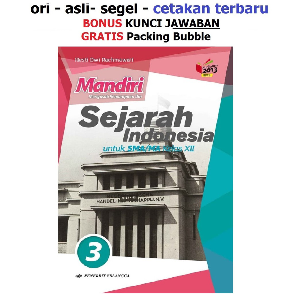 Buku Mandiri Erlangga Sejarah Indonesia Sma Kelas 12 K13 Soal Jawaban Shopee Indonesia