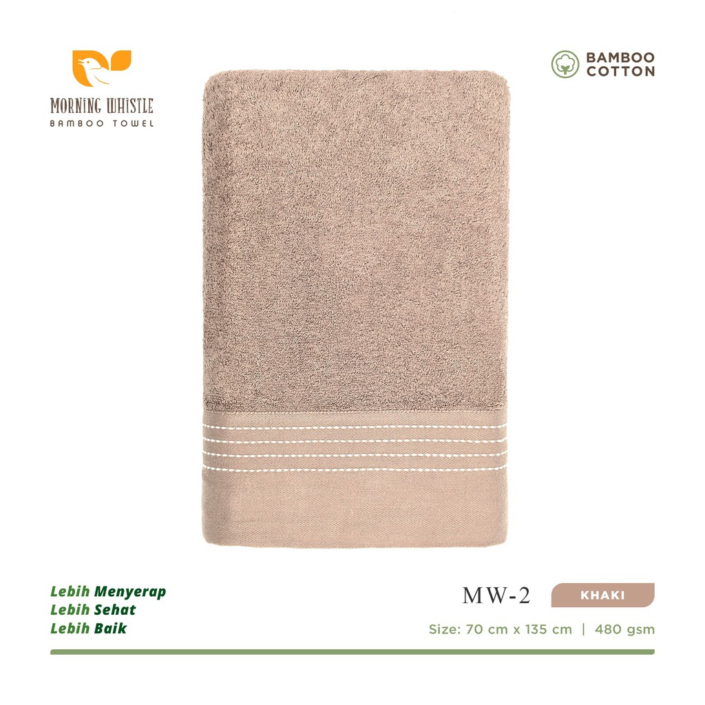 Terry Palmer Morning Whistle Bamboo MW002 / Handuk Mandi 70 x 135 cmy