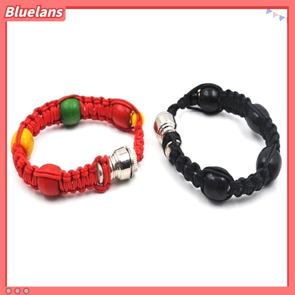 Bluelans Fashion Unisex Knotting Beaded Tobacco Pipe Handwoven Bracelet Bangle Jewelry