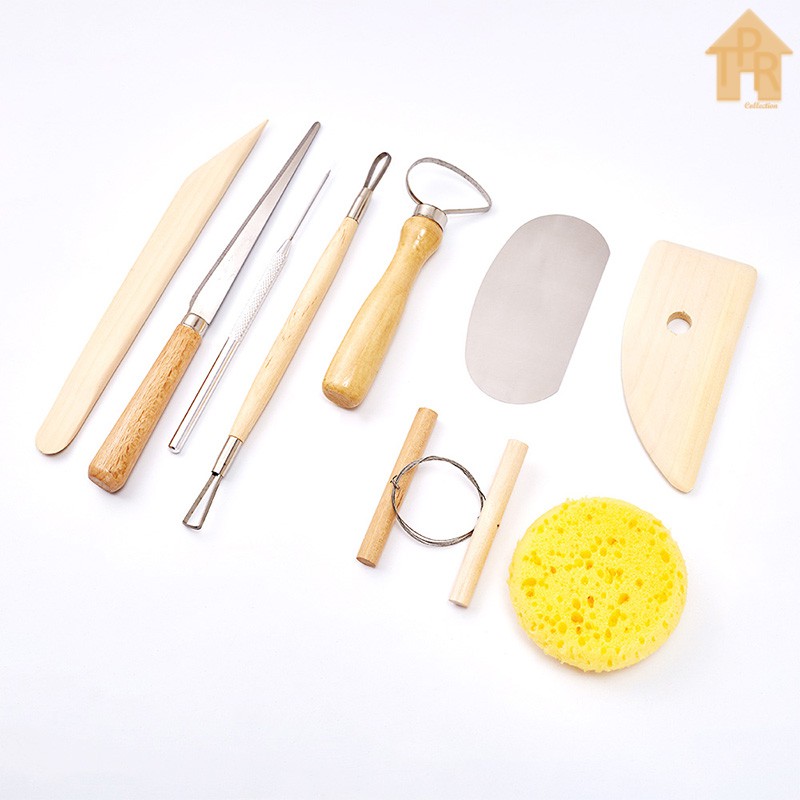 Butsir set / Alat ukir clay / Pottery tool / Modelling tools - 9pcs.