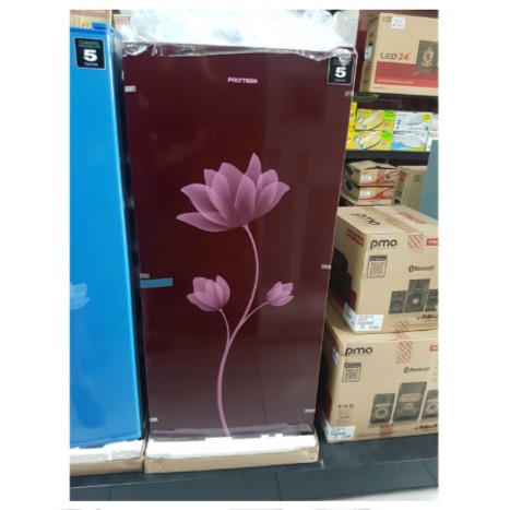 Polytron Kulkas 1 Pintu 170Liter PRB-179 Rak Tempered Glass Flower Design PRB 179