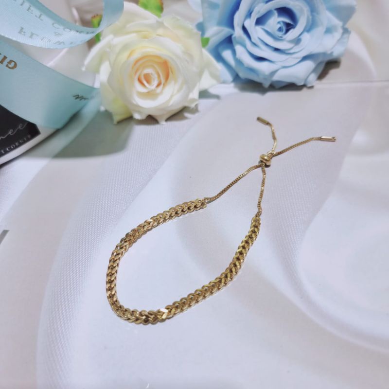 Gelang Serut Sisik Naga Titanium Antikarat Premium