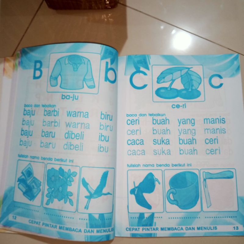 buku cepat pintar membaca dan menulis 48 halaman(21×28cm)