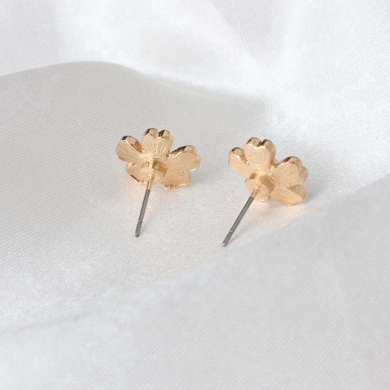 Anting Bunga Sakura Lucu Cantik Cute Flower Pearl Earring Stud Korea Style