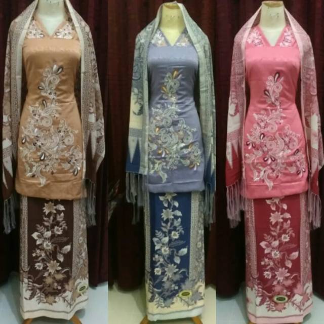 40 Koleski Terbaik Model  Baju  Kurung  Bordir Padang  JM 