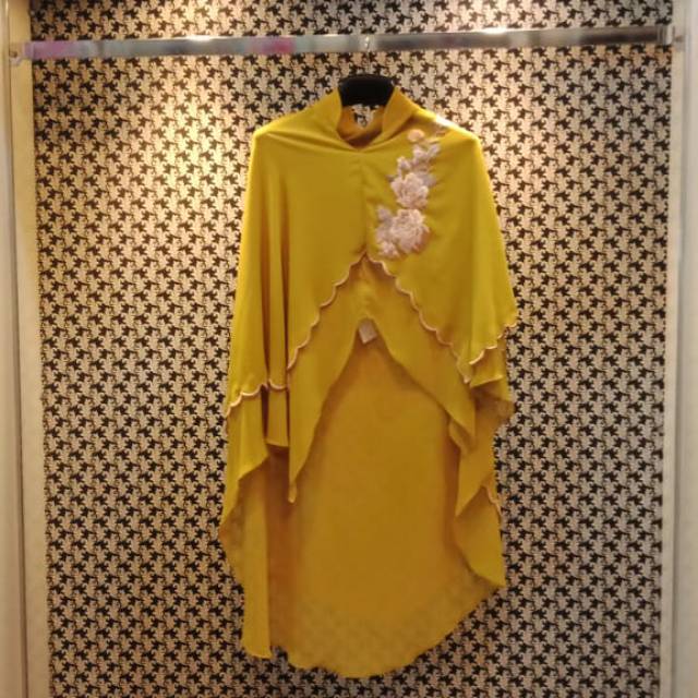 Hijab syari hijau lemon QTA byElokNadia