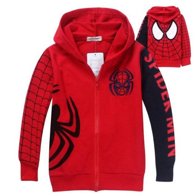 JAKET ANAK KARAKTER SPIDERMAN