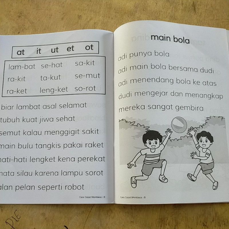 ORI buku cara cepat membaca untuk taman kanak-kanak kelompok B penerbit bintang pendidikan