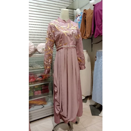 (BARU) DRESS BROKAT/DRESS FORMAL/DRESS CANTIK MURAH