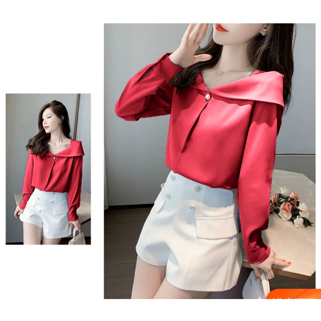 [ MOCIIESHOP ] blouse vanti / hn / blouse wanita korea / blouse wanita / atasan wanita / atasan blou